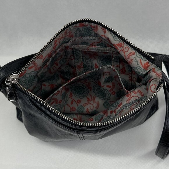 Hobo Mara Leather Zippered Crossbody Bag with Silver-tone Hardware - Picture 7 of 11